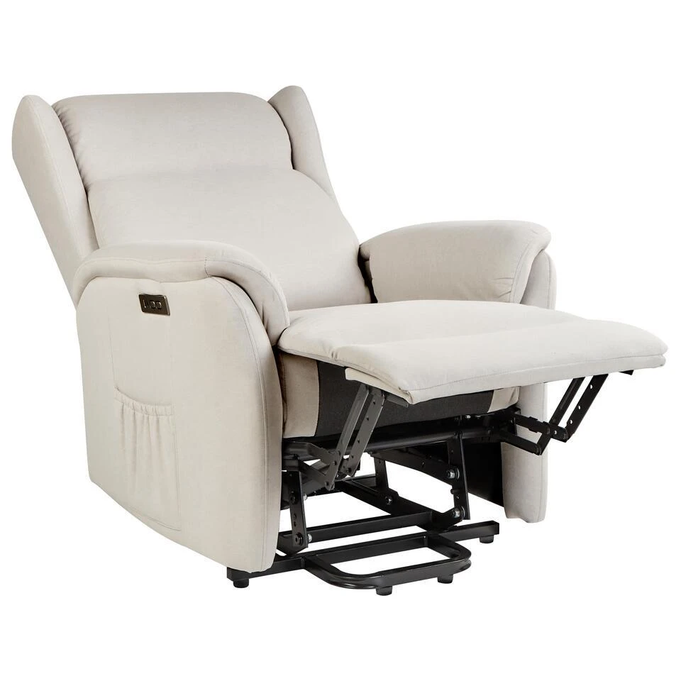 ELEGY - Verstelbare Fauteuil - Crème - Polyester 9 ELEGY - Verstelbare Fauteuil - Crème - Polyester - Afbeelding 7