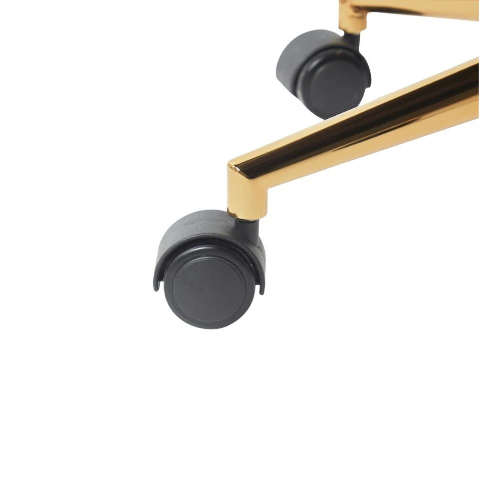 BARDSDALE - Bureaustoel - Donkergrijs - Fluweel 12 BARDSDALE - Bureaustoel - Donkergrijs - Fluweel - Afbeelding 10