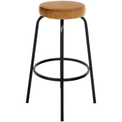 CLP Barkruk Kamari Mat Zwart Frame - Fluweel - Koffie 14 CLP Barkruk Kamari Mat Zwart Frame - Fluweel - Koffie -LeenBakker Winkel bbeef7efec4949ddba39cbfa37842a3e