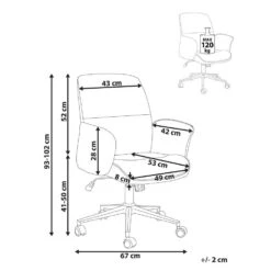 RAVISHING - Bureaustoel - Bruin - Polyester -LeenBakker Winkel bc06b8a0e02044908aa7158ce129db9e