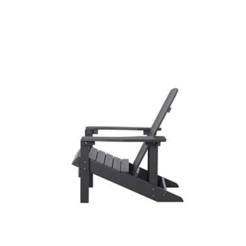 ADIRONDACK - Tuinstoel - Grijs - Kunsthout 4 ADIRONDACK - Tuinstoel - Grijs - Kunsthout - Afbeelding 2