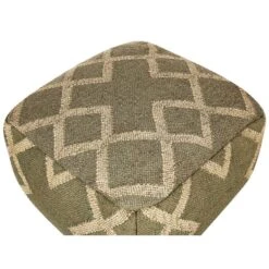 Beliani Poef GOPI - Groen Jute -LeenBakker Winkel bc4568367acc409bbdd6db006943ba53