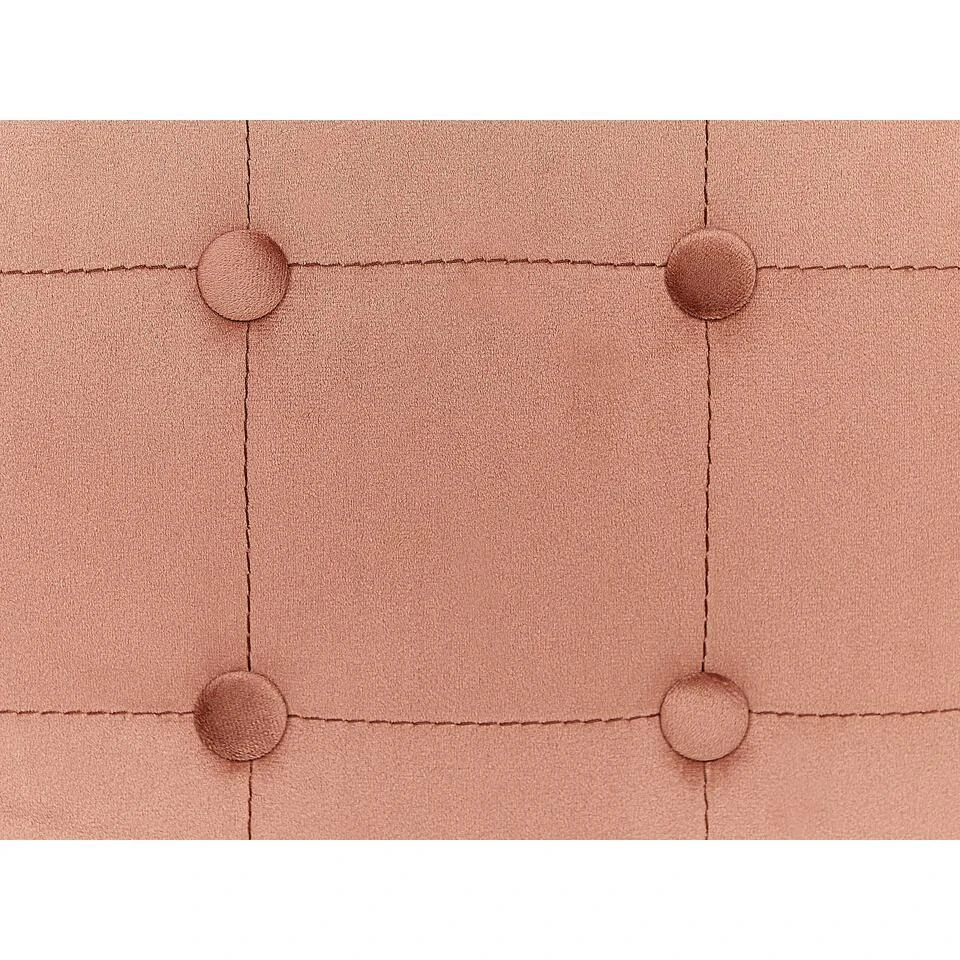 WISCONSIN - Poef - Roze - Stof 8 WISCONSIN - Poef - Roze - Stof - Afbeelding 6