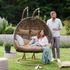 Merkloos HOME DELUXE Hangstoel Bruin Puur -LeenBakker Winkel bcaed8a449b94df5a5221f10d4bf98b1 1