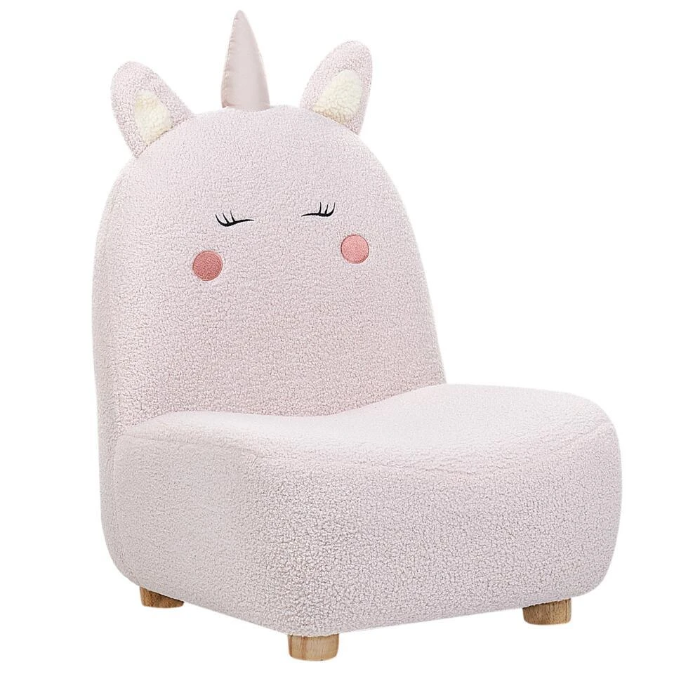 LULEA - Kinderstoel - Roze - Nepbont 8 LULEA - Kinderstoel - Roze - Nepbont - Afbeelding 6