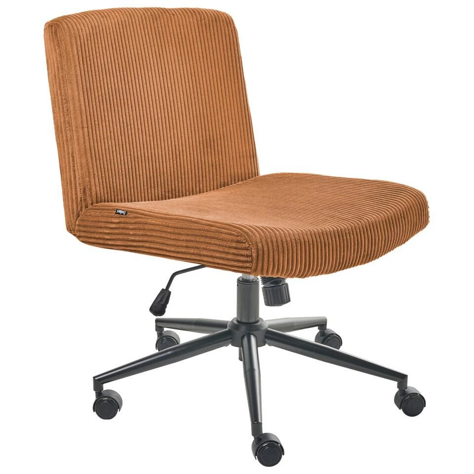 GEDDES - Bureaustoel - Goudbruin - Corduroy 7 GEDDES - Bureaustoel - Goudbruin - Corduroy - Afbeelding 5