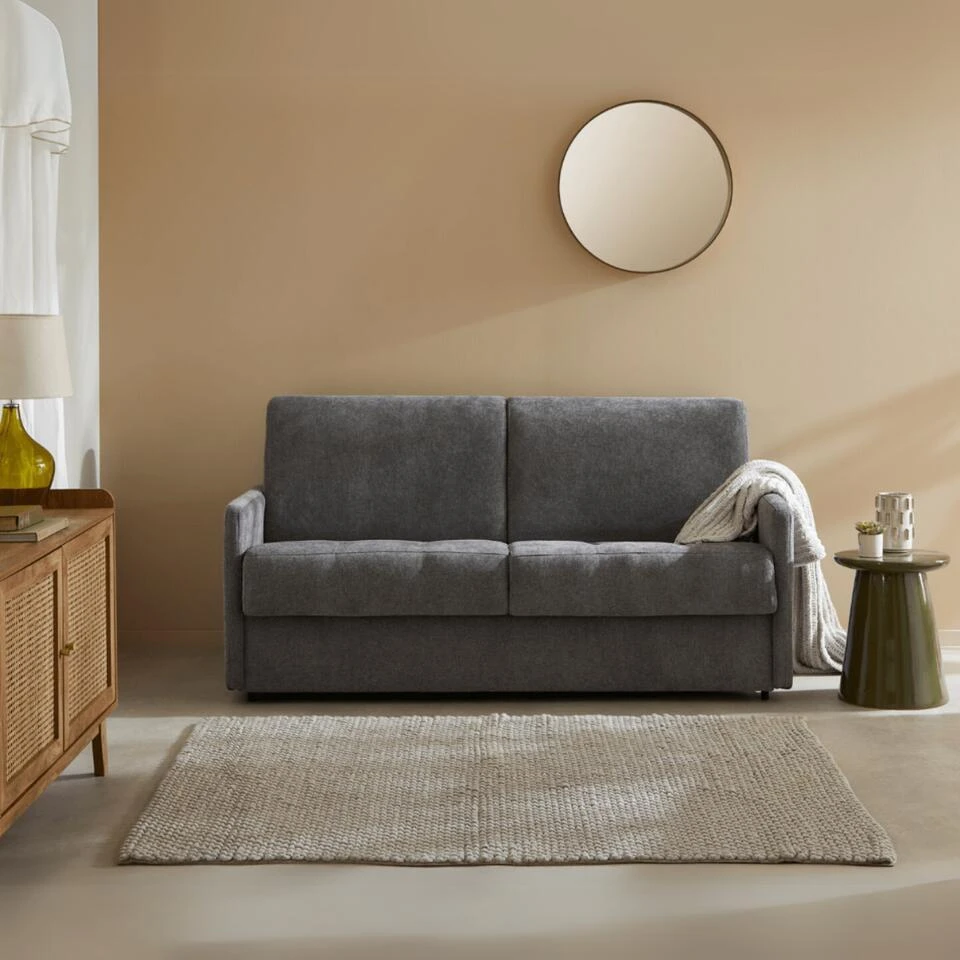 CALICOSY - Slaapbank COSENZA - Grijs - 87x175x100 Cm 4 CALICOSY - Slaapbank COSENZA - Grijs - 87x175x100 Cm - Afbeelding 2