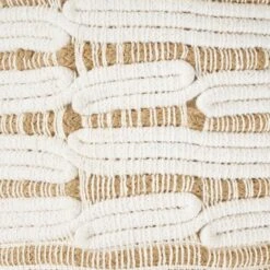 ABTIN - Poef - Wit/Beige - Jute -LeenBakker Winkel be55640eb15348bd8416eafb6e82fea2