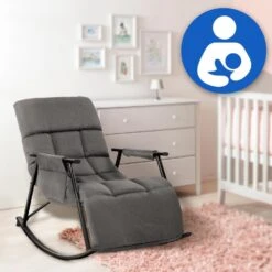 CLP Schommelstoel Cathy Stof - Donkergrijs -LeenBakker Winkel be70e0d52a034855afc0d8a2ac84899a