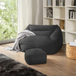 Merkloos HOME DELUXE Zitzak COSY Antraciet -LeenBakker Winkel bed2fffa0f424d0c9de39069d060fbea