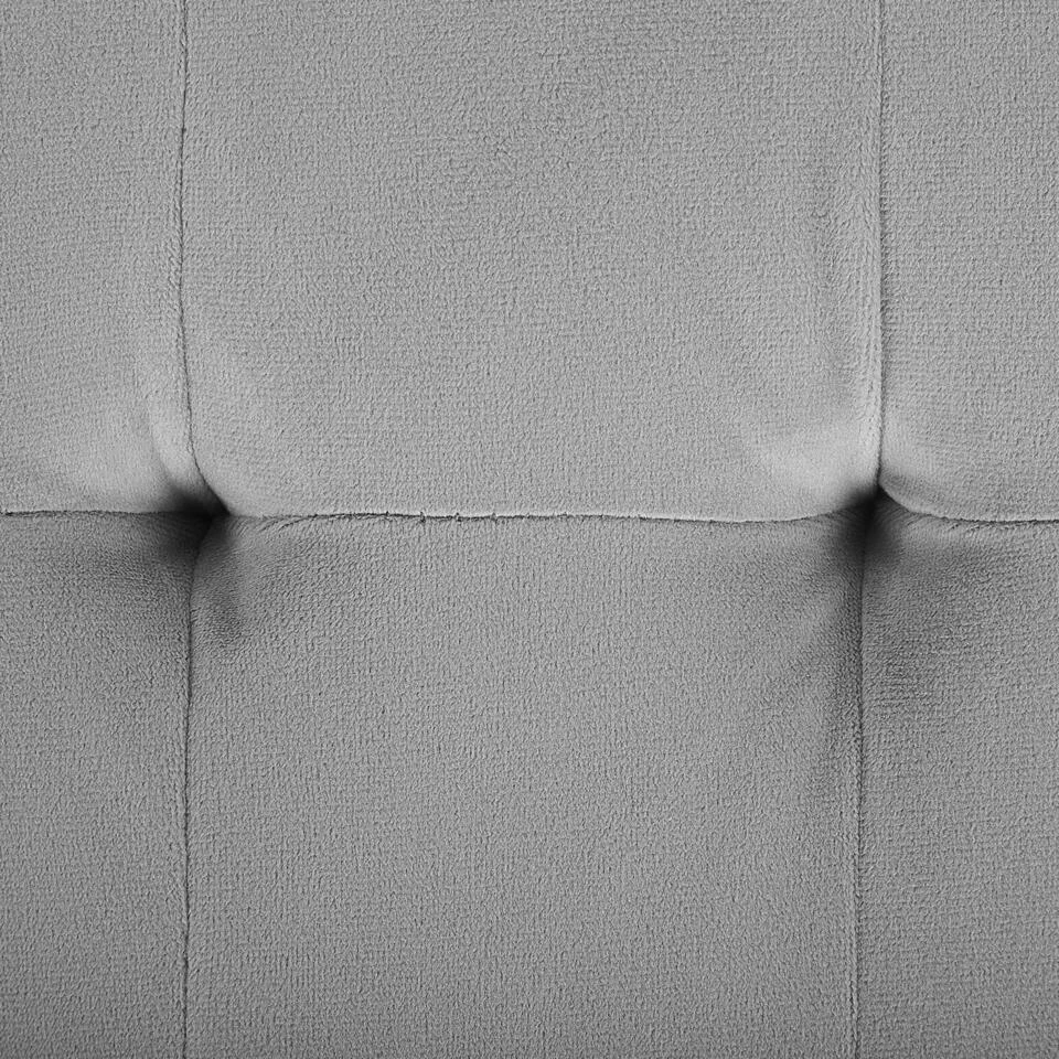 PESSAC - Chaise Longue - Grijs - Rechterzijde - Fluweel 14 PESSAC - Chaise Longue - Grijs - Rechterzijde - Fluweel - Afbeelding 12