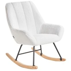 KINNO - Schommelstoel - Off-white - Bouclé -LeenBakker Winkel c044c3461f464057864b7cd5139349b3