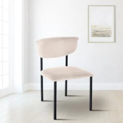 CLP Eetkamerstoel Gambell Fluweel - Creme -LeenBakker Winkel c083c67fca4342e894f190c94bd2fa65