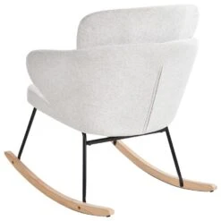 VIKEN - Schommelstoel - Wit - Polyester -LeenBakker Winkel c09af3f5987b44c3838c5d6861bfd864