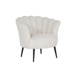Giga Meubel Fauteuil Wit Bouclé - Jada -LeenBakker Winkel c0a1a9c44a964934b1f1d9fb2c15e4b2