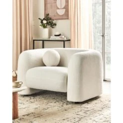 LEIREN - Fauteuil - Wit - Bouclé -LeenBakker Winkel c11bda7d47c943b5a045b81d1b492279