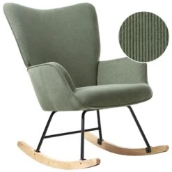 ARSET - Schommelstoel - Donkergroen - Bouclé 14 ARSET - Schommelstoel - Donkergroen - Bouclé -LeenBakker Winkel c1ff3f464503428da8a15b2003244977