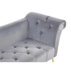 NANTILLY - Chaise Longue - Grijs - Symmetrisch - Fluweel 18 NANTILLY - Chaise Longue - Grijs - Symmetrisch - Fluweel -LeenBakker Winkel c25fa65b1baa44a790688f6d8b2be6d2