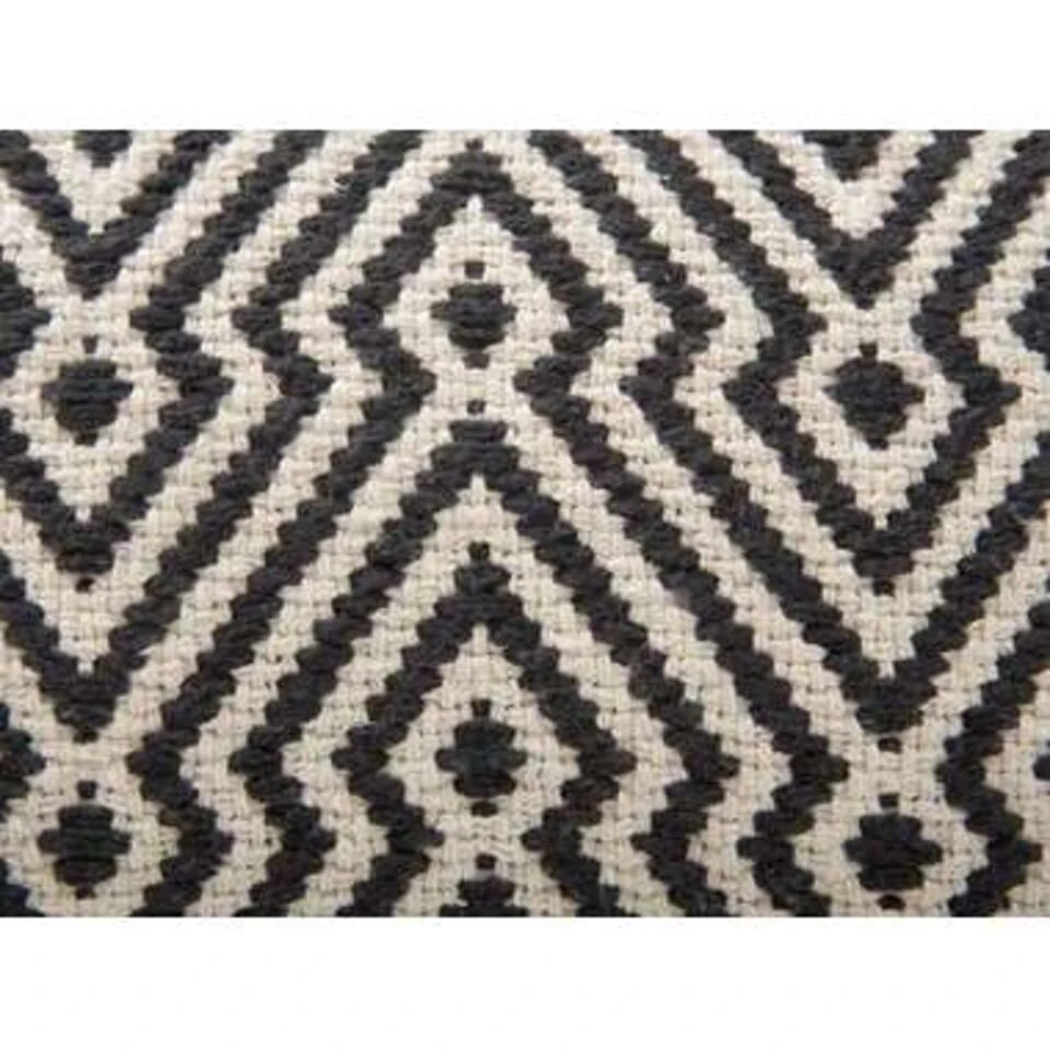 MUKKI - Poef - Zwart - 50 Cm - Katoen 7 MUKKI - Poef - Zwart - 50 Cm - Katoen - Afbeelding 5