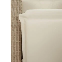 VidaXL - Verstelbare Tuinstoel Met Voetensteun - Beige - Poly Rattan -LeenBakker Winkel c28b9f828a6e487182d41949aae61ede