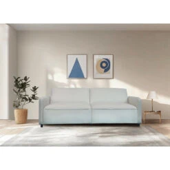 Alicia - Slaapbank 3-zits In Crèmekleurige Fluweel -LeenBakker Winkel c3837308d7c643ee96c001d11466fedc