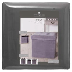 Atmosphera Poef/hocker - Opbergbox - Zilvergrijs - PU/MDF - 38 X 38 Cm 10 Atmosphera Poef/hocker - Opbergbox - Zilvergrijs - PU/MDF - 38 X 38 Cm -LeenBakker Winkel c3e72f62b78745178ddc6eac8f3cb475