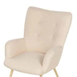 VEJLE II - Fauteuil Met Hocker - Beige - Bouclé -LeenBakker Winkel c412cecdc78c4ee589a086cbec90c96c