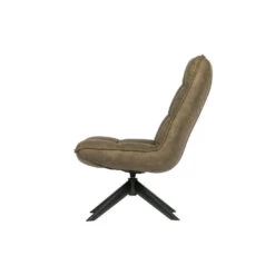 WOOOD Jouke Draaifauteuil - Kunstleer - Groen - 97x70x85 -LeenBakker Winkel c439d91c16394291b7f9e81078d24a5b