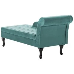 PESSAC - Chaise Longue - Groenblauw - Rechterzijde - Fluweel -LeenBakker Winkel c44ea53b3ea04b28a2d3058aaf7d4027