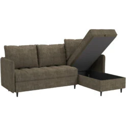 Lindhus - Bank Met Chaise Longue Omkeerbaar In Stof Bruin -LeenBakker Winkel c79976ee1c084a6fa1d6e4815be1f161