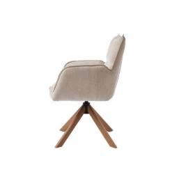 Eetkamerstoel Linnen/Eikenhout - 59x65x86cm - Marilla - Set Van 2 -LeenBakker Winkel c7b3d4cf128b451dbd406aa835d20fb0