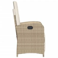 VidaXL - Verstelbare Tuinstoel Met Voetensteun - Beige - Poly Rattan -LeenBakker Winkel c82efe16f58342a99a5e75e473ac0aa0