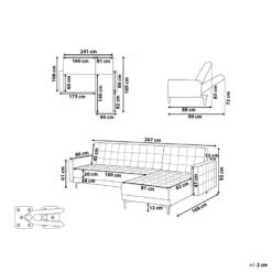 ABERDEEN - Hoekbank - Blauw - Linkszijdig - Fluweel -LeenBakker Winkel c84e8eaac01c406d80aa732ddd7a09bc