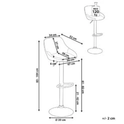 MEDULIN - Barkruk Set Van 2 - Lichtgrijs - Stoffen 16 MEDULIN - Barkruk Set Van 2 - Lichtgrijs - Stoffen -LeenBakker Winkel c87be6d154884d3290891156779fbed7