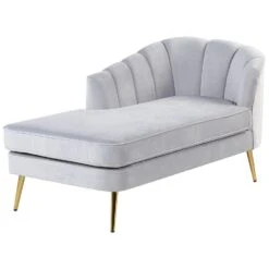 ALLIER - Chaise Longue - Grijs - Rechterzijde - Fluweel 16 ALLIER - Chaise Longue - Grijs - Rechterzijde - Fluweel -LeenBakker Winkel c91a9f122dfb49429337f990cd6d0e61
