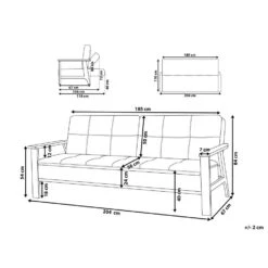 Beliani Slaapbank - TJORN Beige Polyester -LeenBakker Winkel ca7085d3a1f64eaeaed2447b954f77dd