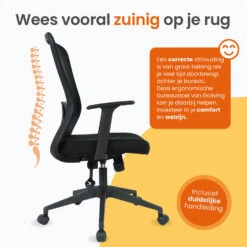 Goliving Ergonomisch Bureaustoel - Verstelbaar - Op Wieltjes - Zwart 14 Goliving Ergonomisch Bureaustoel - Verstelbaar - Op Wieltjes - Zwart -LeenBakker Winkel ca8b39b24d9d4945babf640d48ef70d8