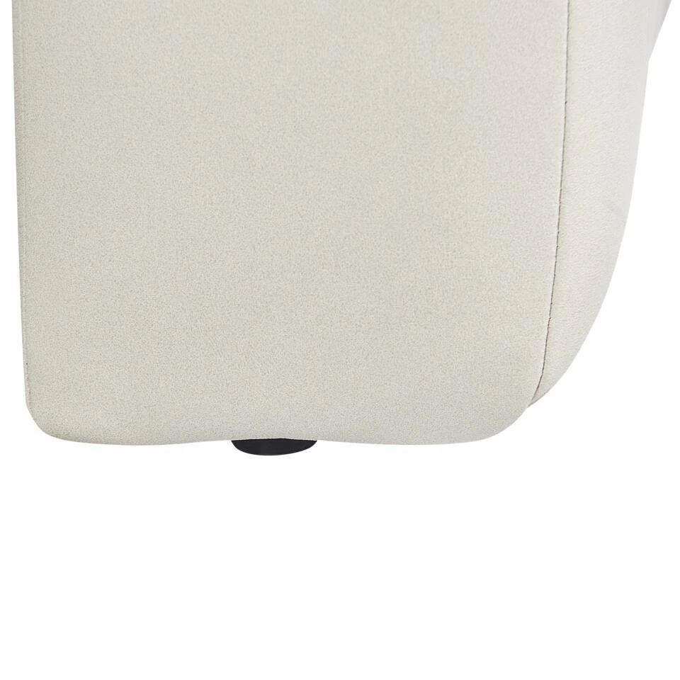 LANNILS - Chaise Longue - Beige - Rechtszijdig - Fluweel 12 LANNILS - Chaise Longue - Beige - Rechtszijdig - Fluweel - Afbeelding 10