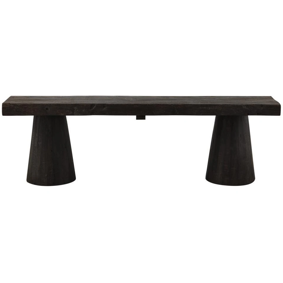 WOOOD Clyde Bankje - Hout - Donkerbruin - 45x150x30 6 WOOOD Clyde Bankje - Hout - Donkerbruin - 45x150x30 - Afbeelding 4