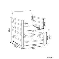 CERRETO - Tuinstoel - Taupe - Bamboe -LeenBakker Winkel cae28560b57945cfaf56cca85165c57e