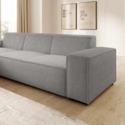 Meubella - Hoekbank Cardiff - Grijs - Ribstof - Links 10 Meubella - Hoekbank Cardiff - Grijs - Ribstof - Links -LeenBakker Winkel cb2377c8f36a4cc5a7946c3c7844cf1e