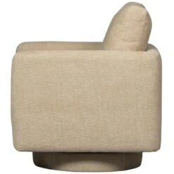 WOOOD Oscar Draaifauteuil - Chenille - Naturel - 64x78x79 -LeenBakker Winkel cb3ef860c0474307adce915006338c26