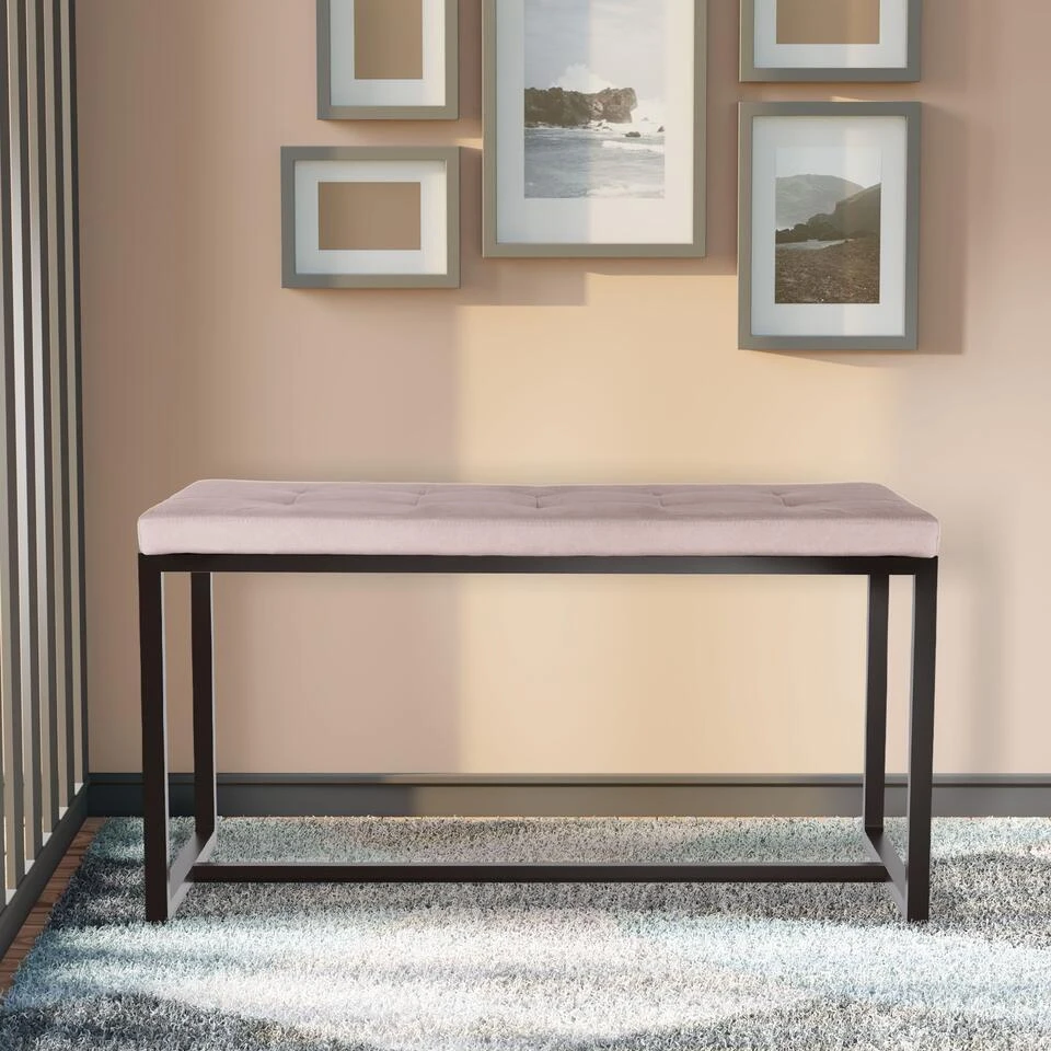 CLP 2-zits Bankje Barci 100 Cm - Licht Grijs 5 CLP 2-zits Bankje Barci 100 Cm - Licht Grijs - Afbeelding 3