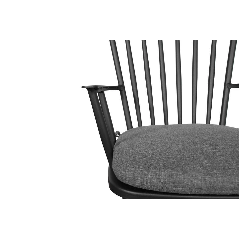 Sens-Line - Amsterdam Tuinstoel Zwart - Aluminium - Set Van 2 9 Sens-Line - Amsterdam Tuinstoel Zwart - Aluminium - Set Van 2 - Afbeelding 7