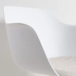 Nolon Nora-Liz Eetkamerstoel Wit - Beige Kussen - Zwarte Poten 13 Nolon Nora-Liz Eetkamerstoel Wit - Beige Kussen - Zwarte Poten -LeenBakker Winkel cc45bb247d7b40fe84c6a65558d49722