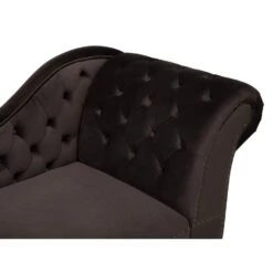 NIMES - Chaise Longue - Bruin - Rechterzijde - Fluweel -LeenBakker Winkel cc99b8c71be2452ba6674e5baecca6f6