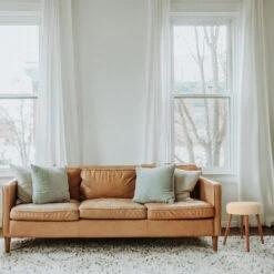 Home & Styling Bijzet Krukje - Creme Wit - Hout/stof - 45 Cm -LeenBakker Winkel cce7535cfec1441c83218ba4e94facc5