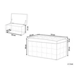 Beliani Ottomaan MICHIGAN - Zwart Kunstleer -LeenBakker Winkel cd2defedb4084bf8ad4e4c381656757b