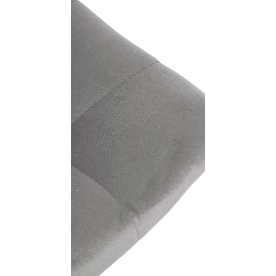 CLP Set Van 2 Barkruk Jerry Zwart Frame - Fluweel - Grijs 10 CLP Set Van 2 Barkruk Jerry Zwart Frame - Fluweel - Grijs - Afbeelding 8