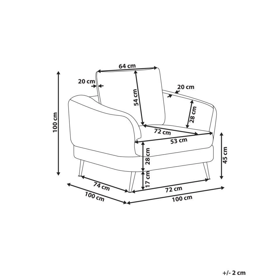 KJAER - Fauteuil - Donkerbruin - Chenille 6 KJAER - Fauteuil - Donkerbruin - Chenille - Afbeelding 4
